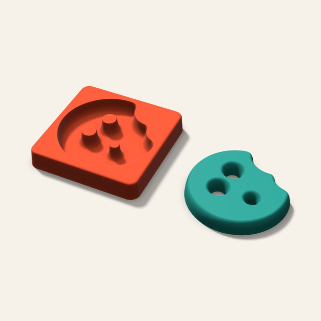 Cookie Bite Freshie Mold, 3.5 Inch, 3D render
