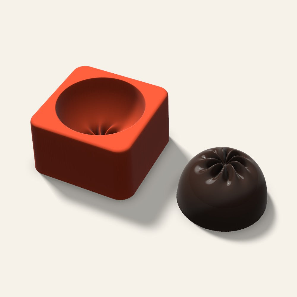 Dumpling Cake Mold, 2 Inch, 3D render