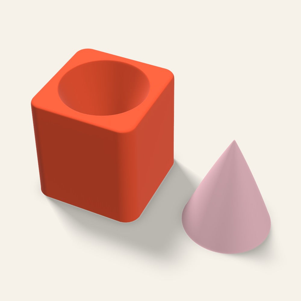 Cone Soap Mold, 2 Inch, 3D render