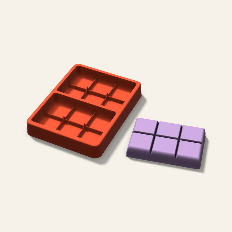 Wax Melt Snap Bar Mold, 3.5 Inch, 2 Cavity