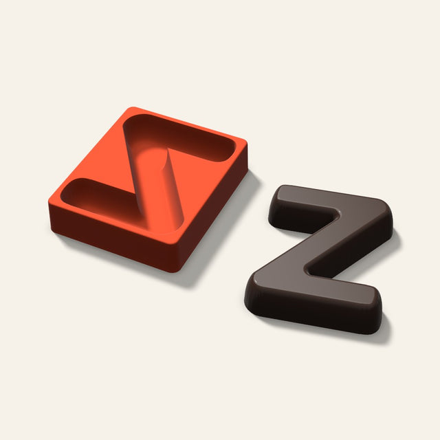 Letter Z Mold, 6 Inch, 3D render