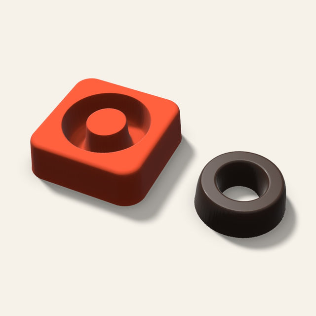 Letter O Mold, 1.5 Inch, 3D render