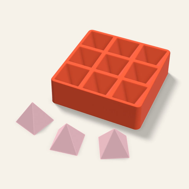 Pyramid Soap Mold, 2.5 Inch, 9 Cavity, 3D render