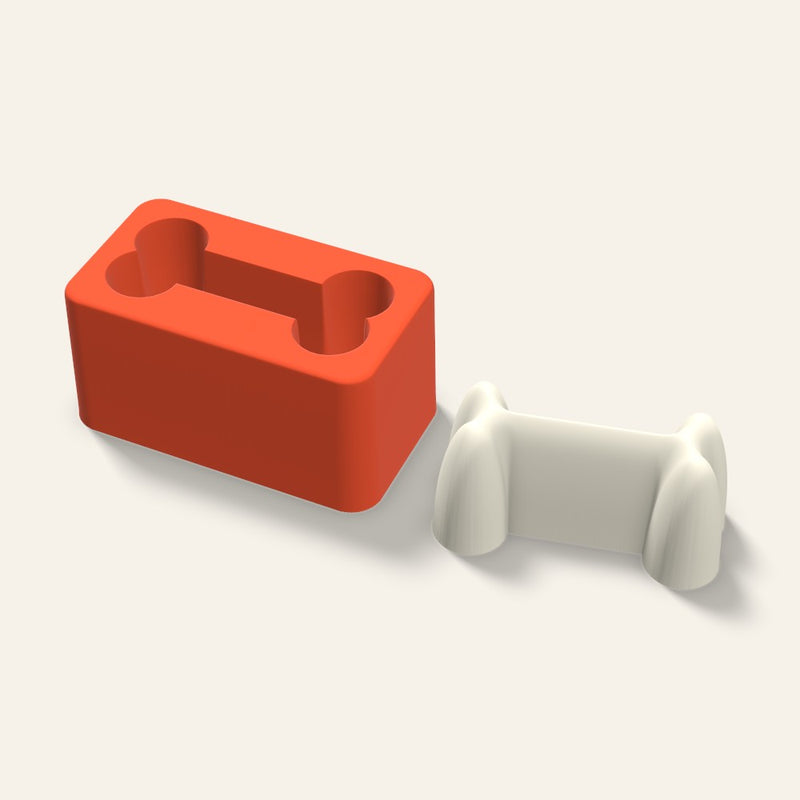 Dog Bone Candle Mold, 3 x 1.5 Inch