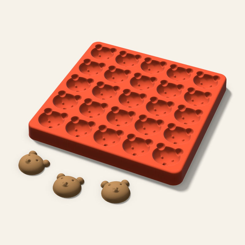 Pig Pet Treat Mold, 1 Inch, 25 Cavity