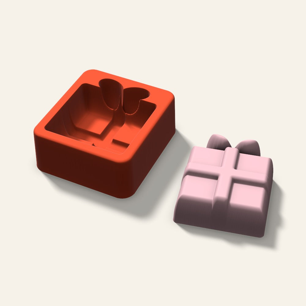Gift Box Soap Mold, 2.5 Inch, 3D render