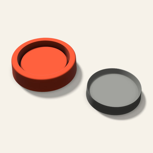 Round Trinket Dish Mold, 3 Inch, 3D render