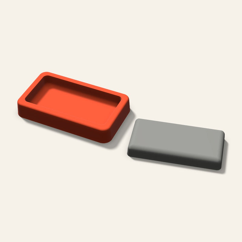 Rectangle Plaster Ornament Mold, 3.5 Inch