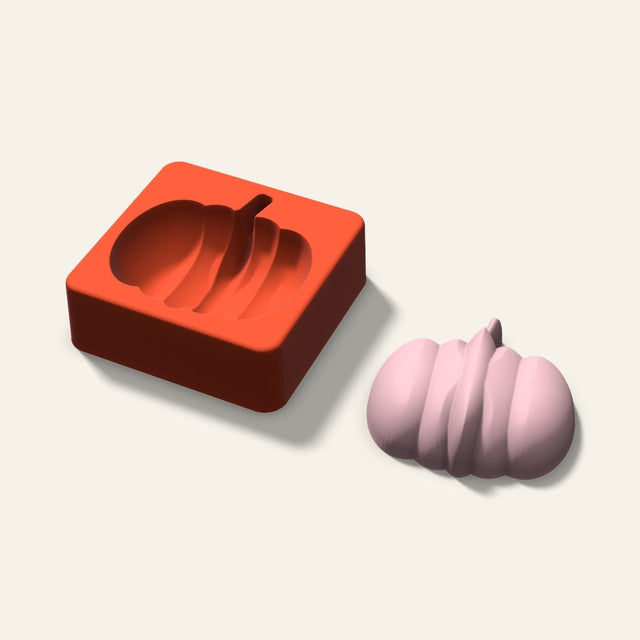 Pumpkin Soap Mold, 3 Inch, 3D render