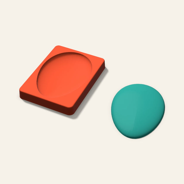Egg Freshie Mold, 5 Inch, 3D render