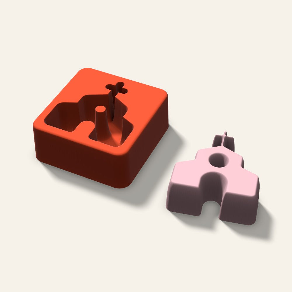 Church Soap Mold, 2.5 Inch, 3D render