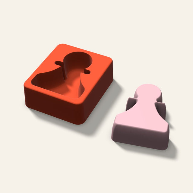 Chess Pawn Soap Mold, 3 Inch, 3D render