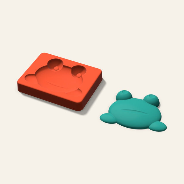 Frog Freshie Mold, 4 Inch, 3D render