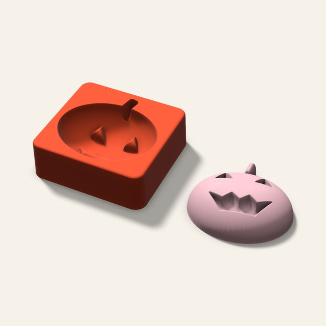 Jack-o'-Lantern Soap Mold, 3 Inch, 3D render