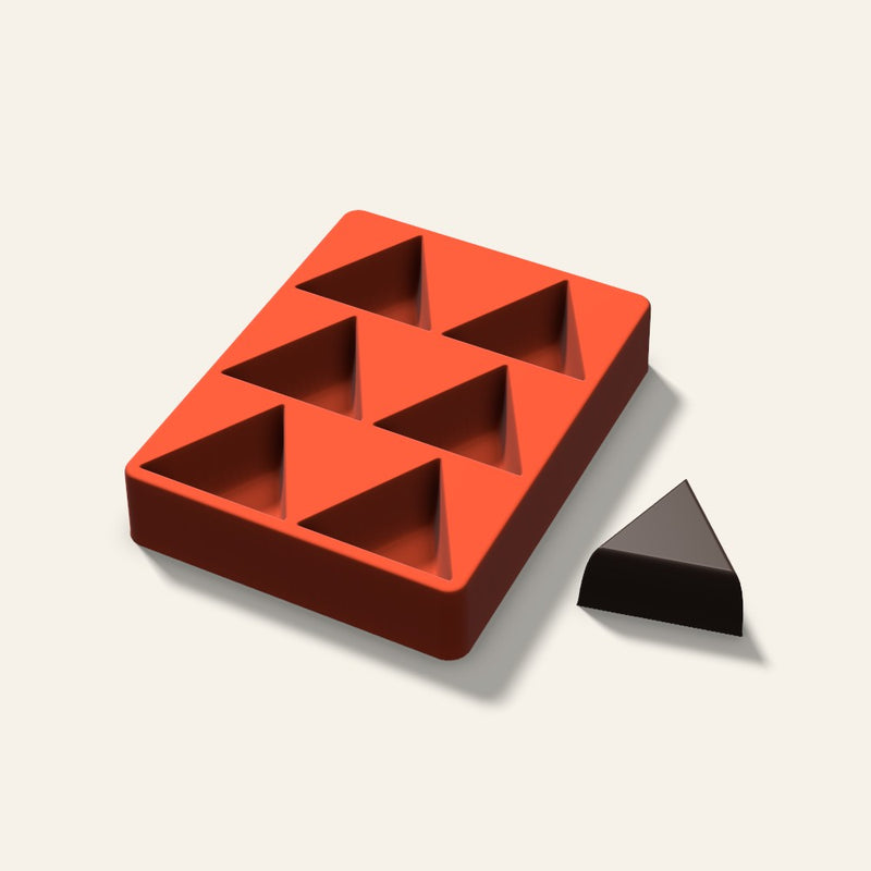 Triangle Mini Cake Mold, 2.5 Inch, 6 Cavity