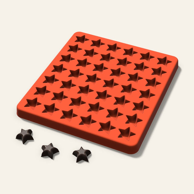 Star Gummy Mold, 0.75 Inch, 42 Cavity, 3D render