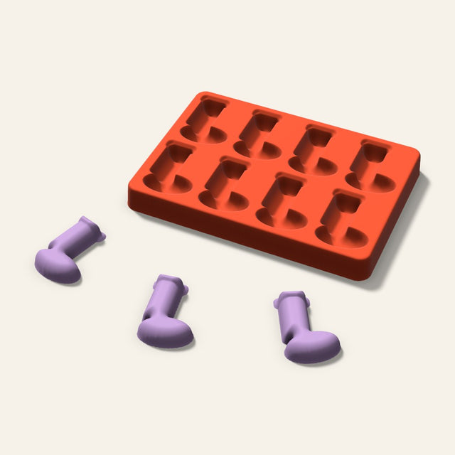 Stocking Wax Melt Mold, 2 Inch, 8 Cavity, 3D render