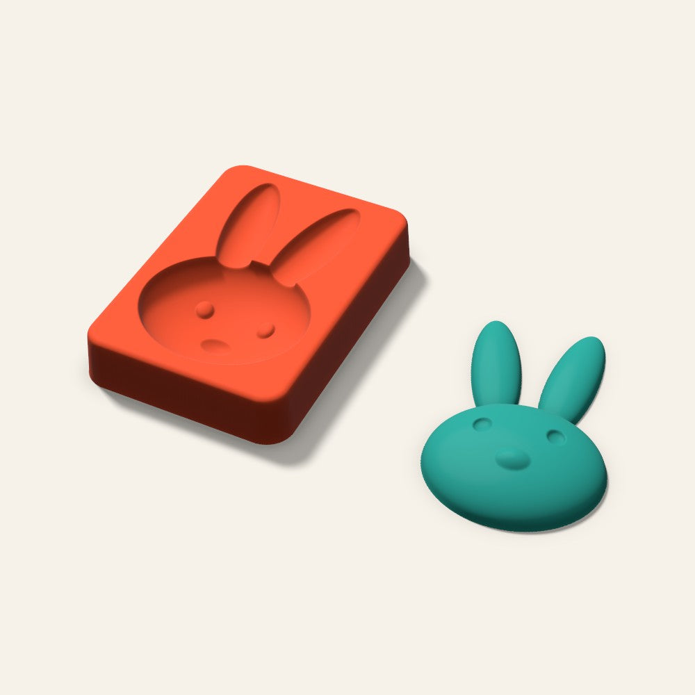 Bunny Freshie Mold, 3.5 Inch, 3D render