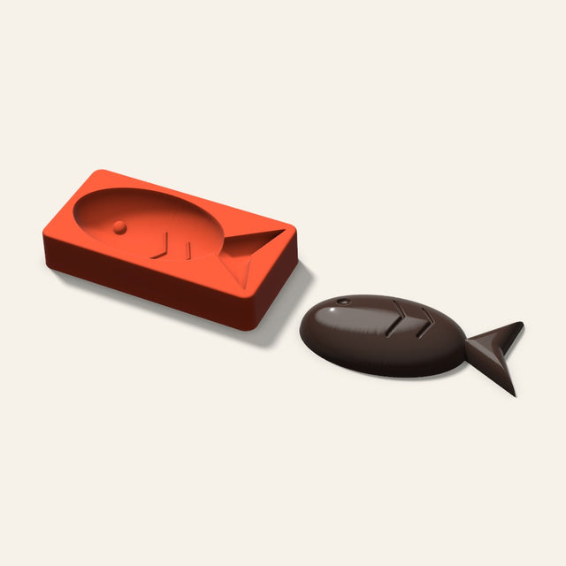 Giant Fish Mold, 6 Inch, 3D render