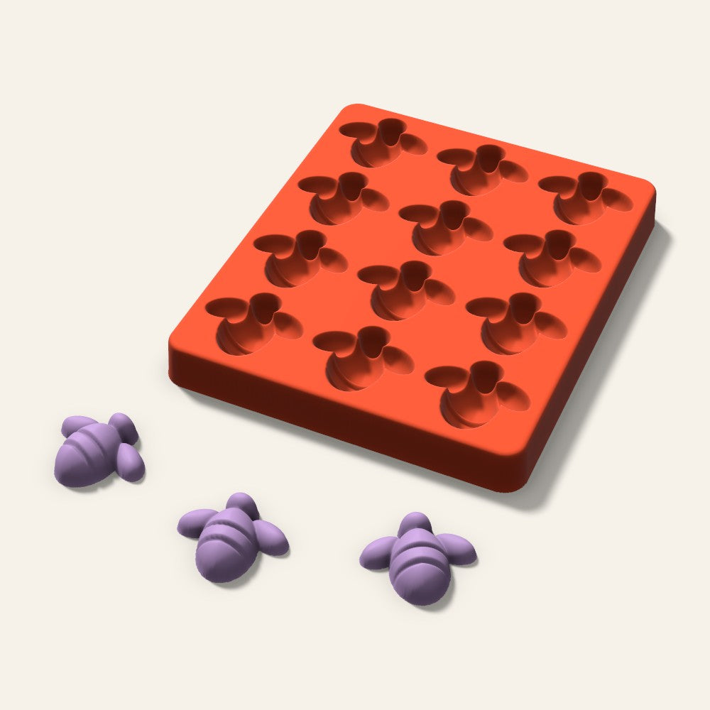 Bee Wax Melt Mold, 1.5 Inch, 12 Cavity, 3D render