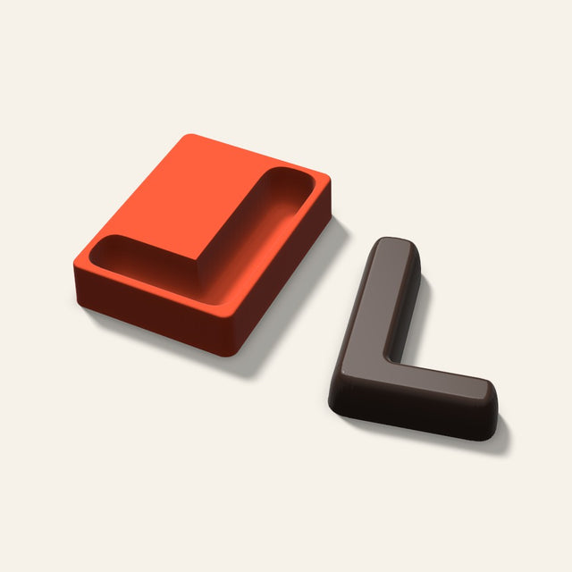 Letter L Mold, 6 Inch, 3D render