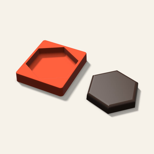 Giant Hexagon Mold, 6 Inch, 3D render