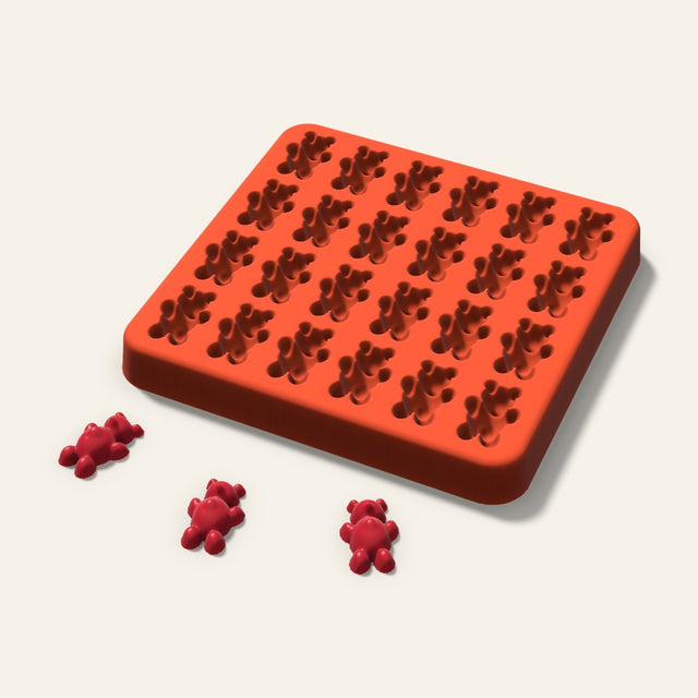 Gummy Bear Gummy Mold, 0.75 Inch, 24 Cavity, 3D render