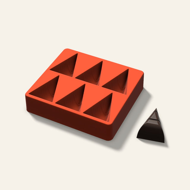 Candy Corn Mini Cake Mold, 2.5 Inch, 6 Cavity, 3D render