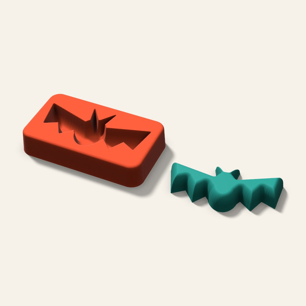 Bat Freshie Mold, 3 Inch, 3D render