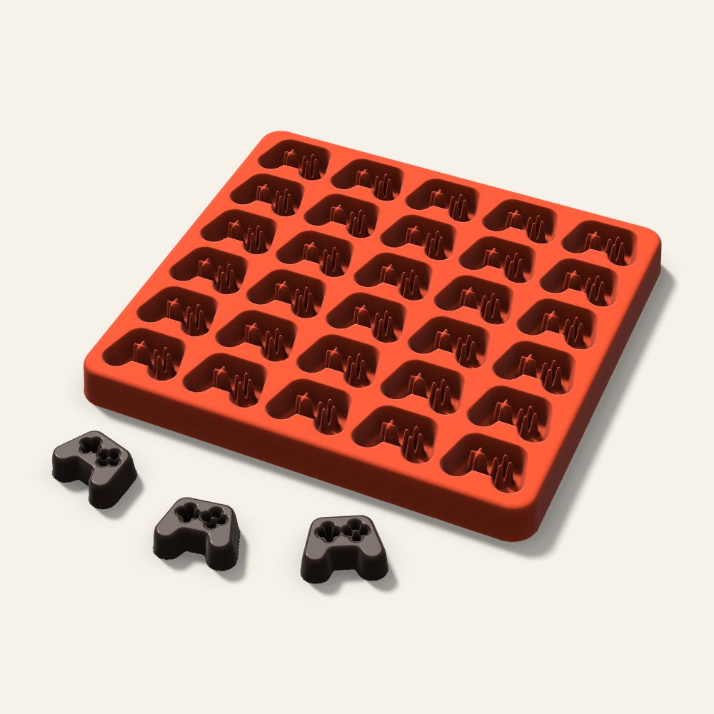 Game Controller Candy Mold, 1 Inch, 30 Cavity, 3D render