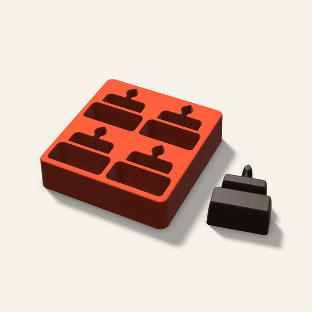 Birthday Cake Mini Cake Mold, 2.5 Inch, 4 Cavity, 3D render