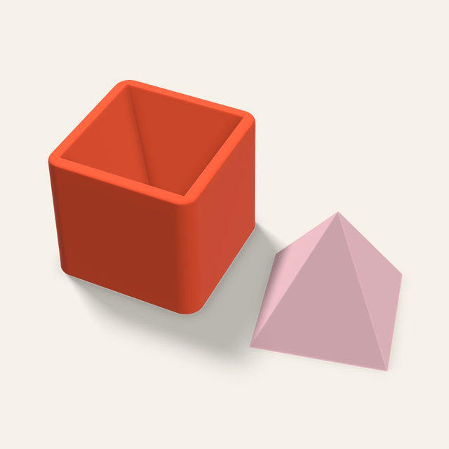 Pyramid Soap Mold, 3.5 Inch, 3D render