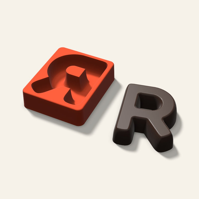 Letter R Mold, 4 Inch