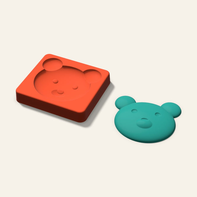 Bear Freshie Mold, 3.5 Inch, 3D render