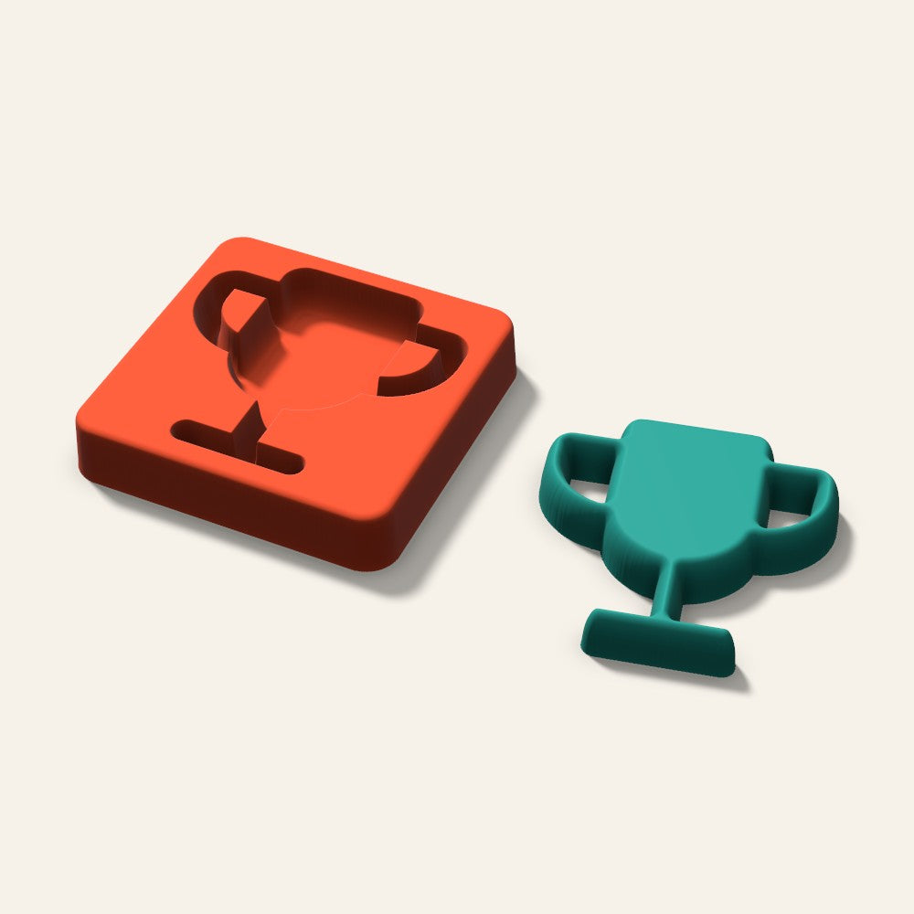 Trophy Freshie Mold, 3 Inch, 3D render