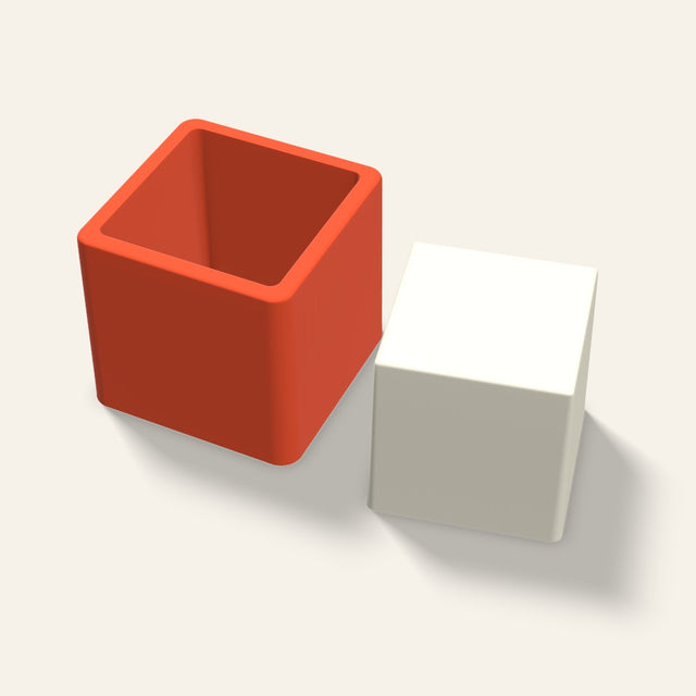 Square Pillar Candle Mold, 3 x 3 Inch, 3D render