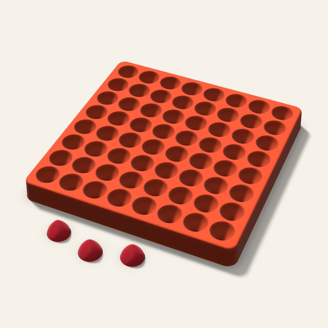 Kiss Drop Candy Mold, 0.75 Inch, 64 Cavity, 3D render