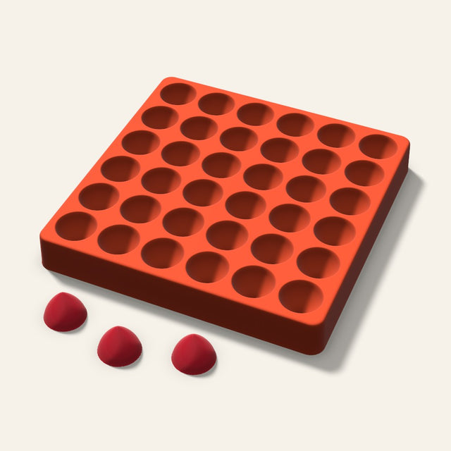 Kiss Drop Candy Mold, 1 Inch, 36 Cavity, 3D render