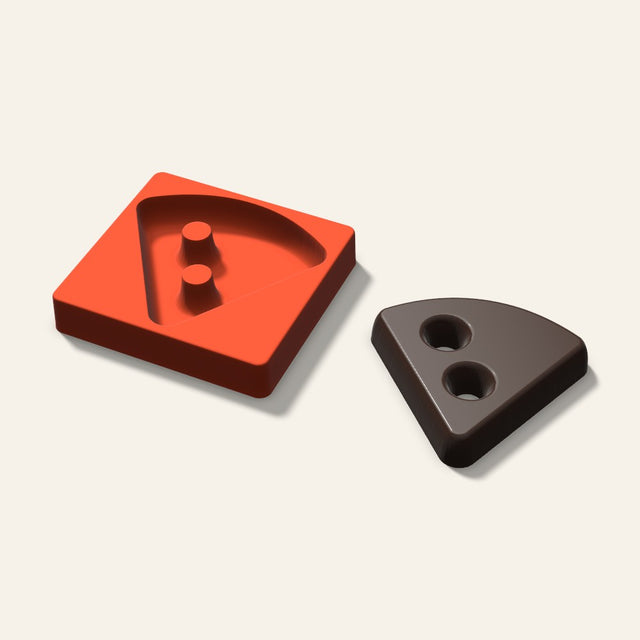 Giant Pizza Slice Mold, 6 Inch, 3D render