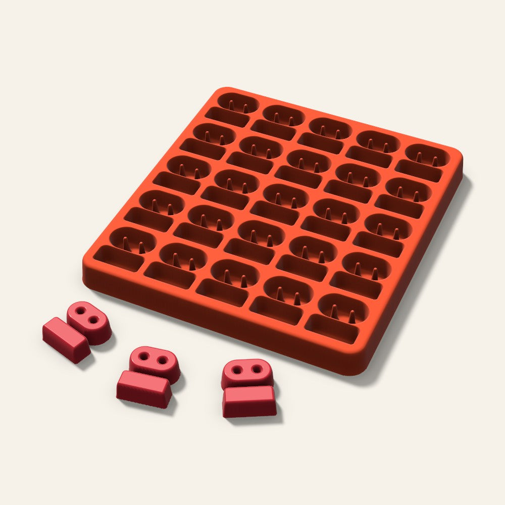 Robot Candy Mold, 1 Inch, 25 Cavity, 3D render