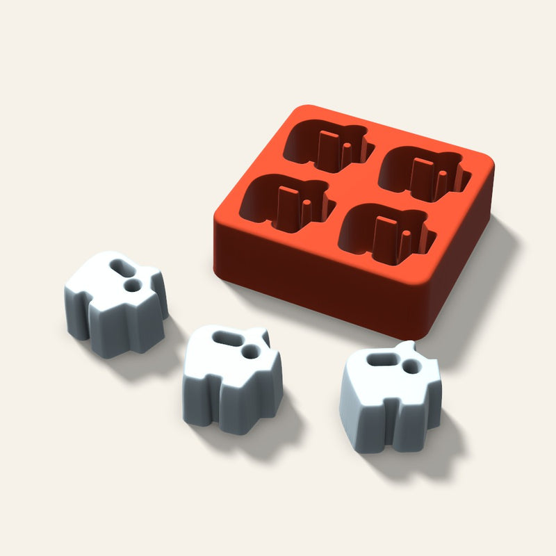 Piggy Bank Ice Mold, 1.5 Inch, 4 Cavity