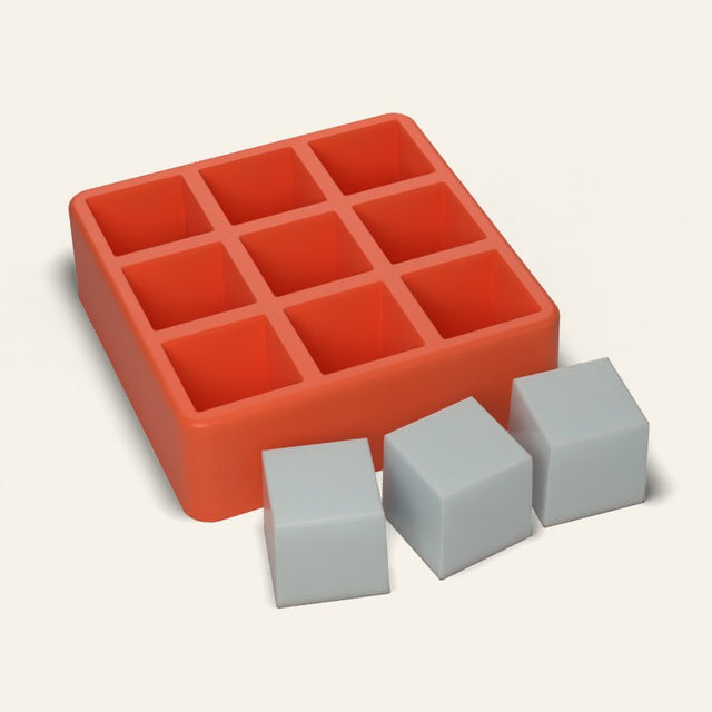 Ice Cube Mold, 1.25 Inch, 9 Cavity, 3D render