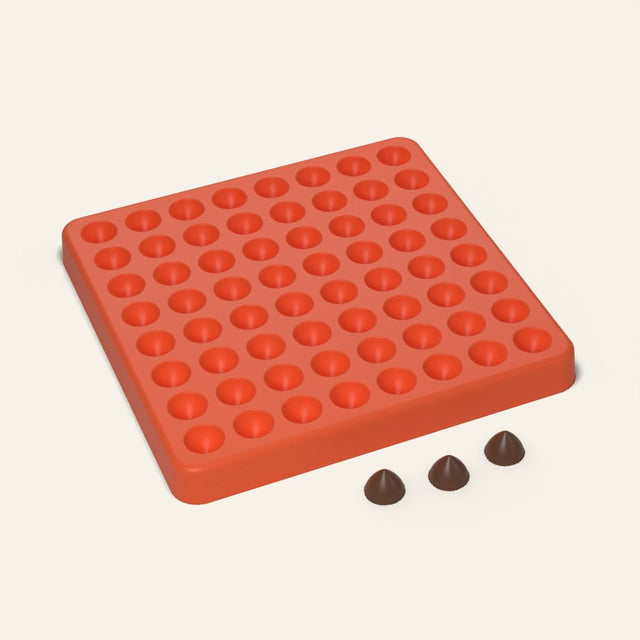 Mini Chocolate Chip Mold, 64 Cavity, 3D render