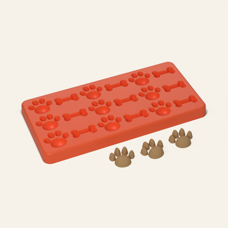 Paw and Bone Treat Mold, 18 Cavity
