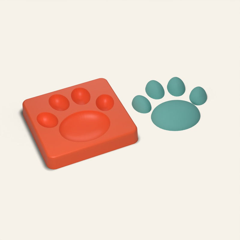 Paw Print Freshie Mold