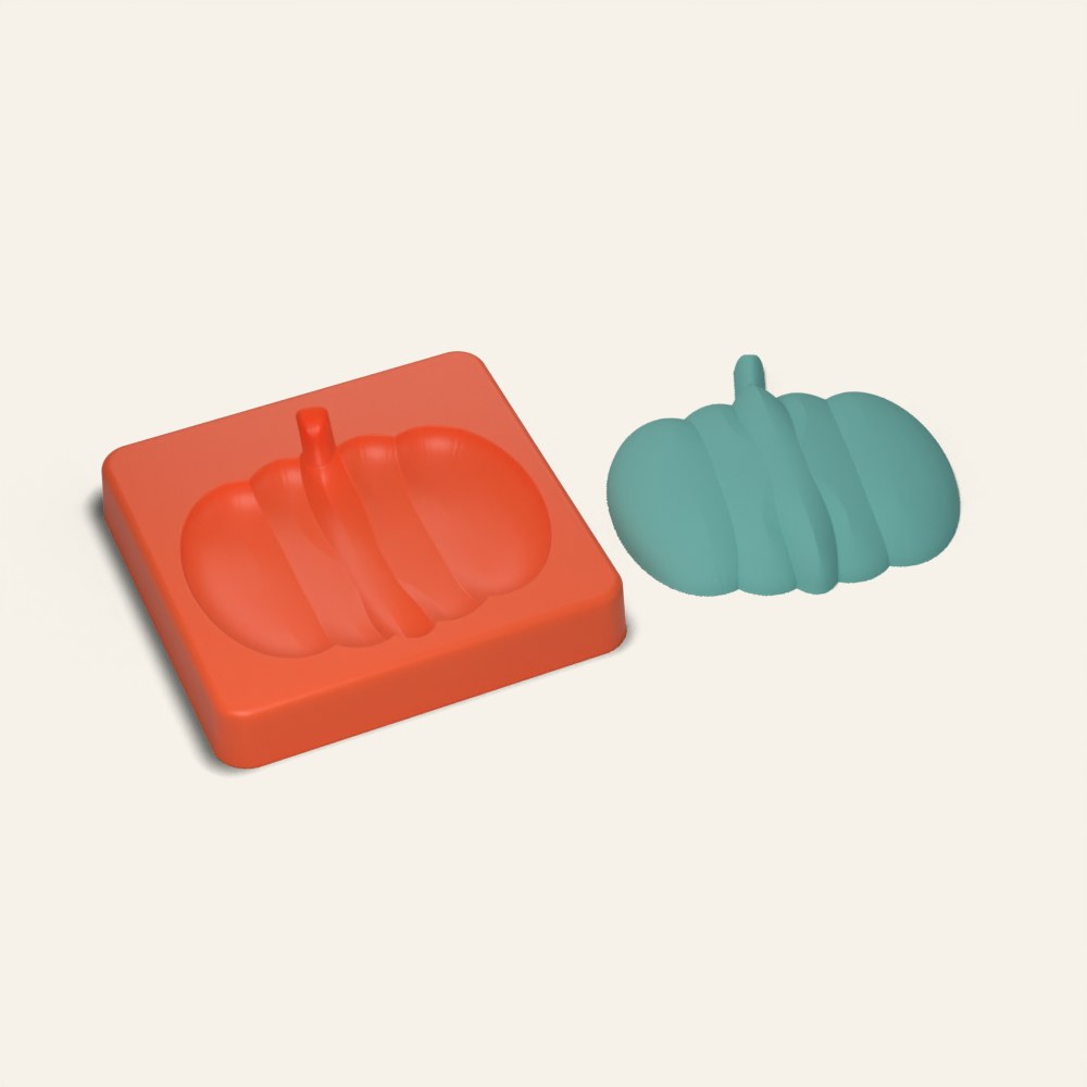 Pumpkin Freshie Mold, 3D render