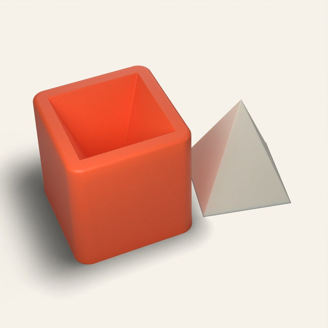 Pyramid Candle Mold, 3D render