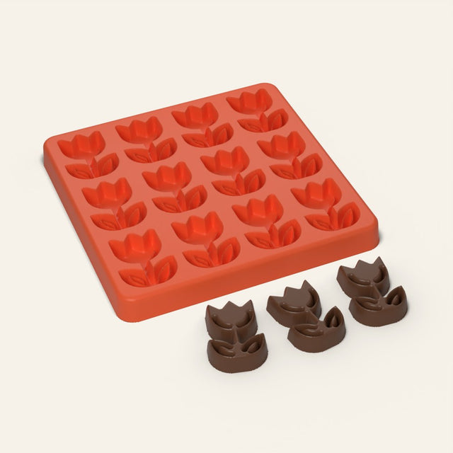 Rose Mold, 12 Cavity, 3D render