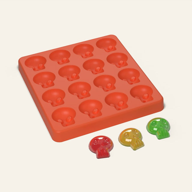 Skull Candy Mold, 16 Cavity, 3D render
