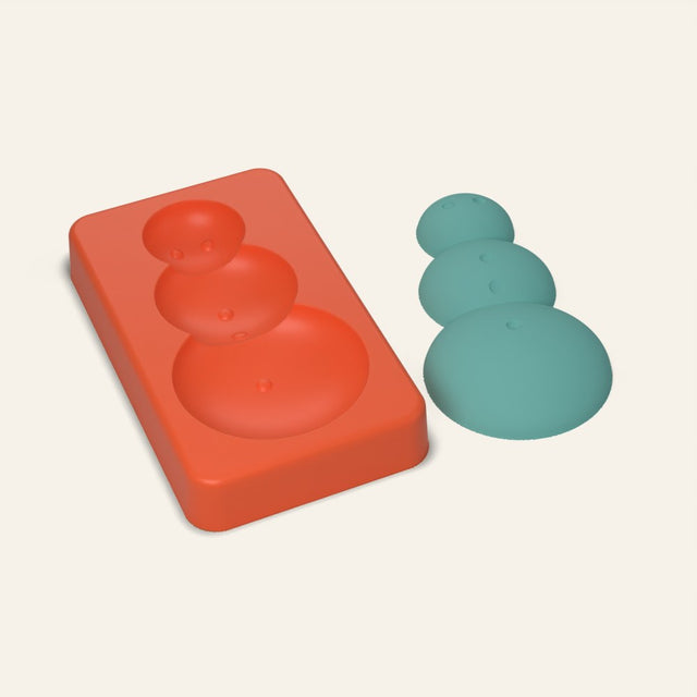 Snowman Freshie Mold, 3D render